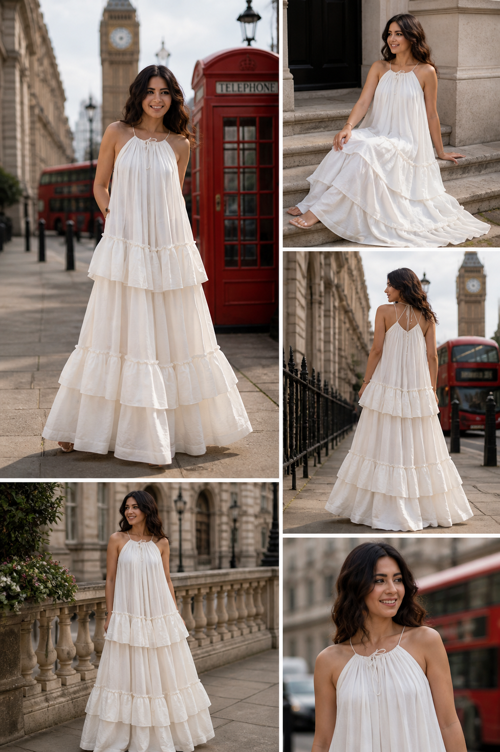 Ivory Dream Tiered Maxi Dress