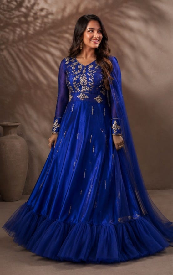 Majestic Blue Ruffle Ensemble