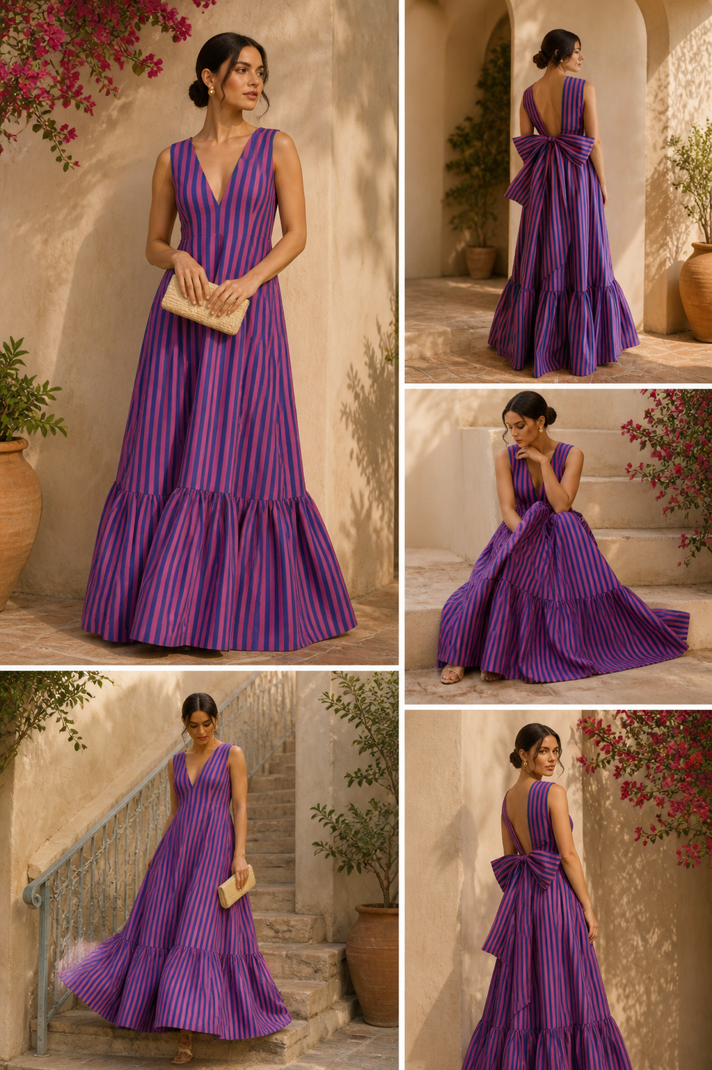 Valencia Bow-Back Maxi Dress