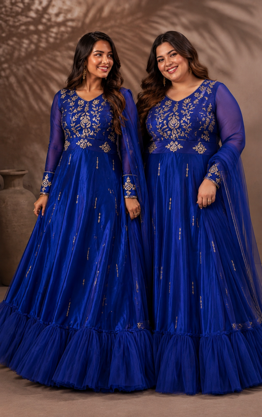 Majestic Blue Ruffle Ensemble