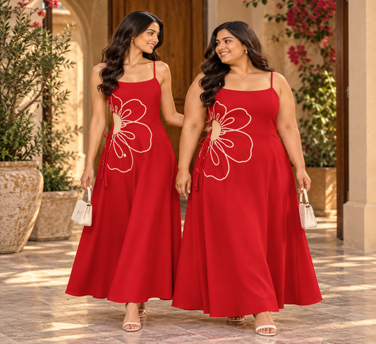 Scarlet Petal Dress