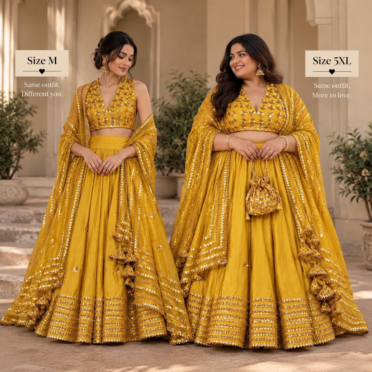 Peeli Chandni Lehenga