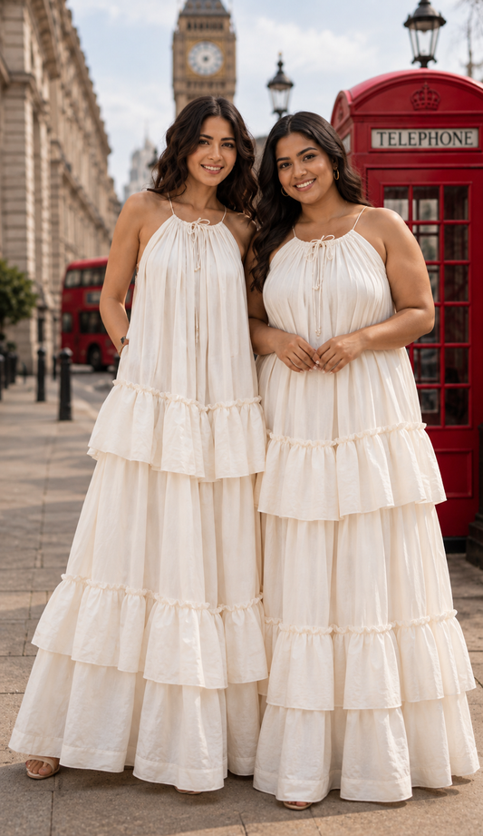 Ivory Dream Tiered Maxi Dress